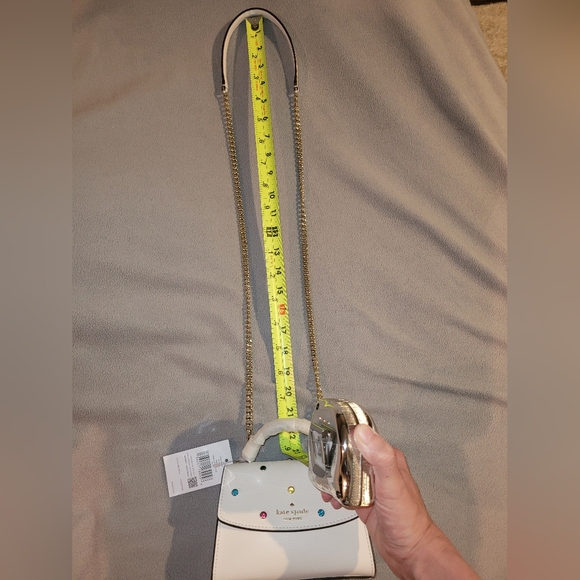 NWT Kate Spade Cream Mini Bag with Colorful Gem Accents - Picture 4 of 10